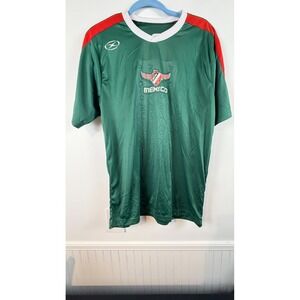 Xara Soccer Mexico International Shirt El Tri Azteca 1970 Green Jersey Mens M